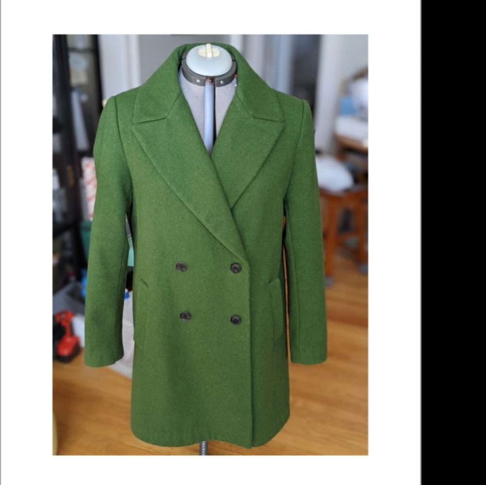 Beautiful Green Wool Coat
